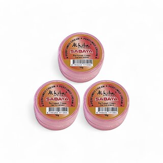 Al Hiba Sabaya Perfumed Body Cream - 10g (Pack Of 3)