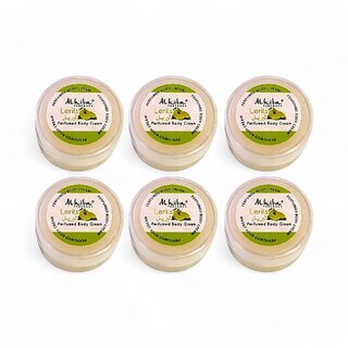 Al Hiba Lerils Perfumed Body Cream - 10g (Pack Of 6)