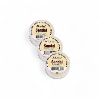 Al Hiba Sandal Premium Long Lasting Body Perfumed Cream - Pack Of 3 (10gm)