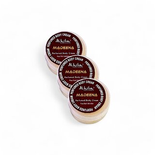 Al Hiba Madeena Premium Long Lasting Body Perfumed Cream - Pack Of 3 (10gm)