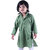 Kid Kupboard Cotton Boy's Kurta and Pyjama Set, Green/White, Full-Sleeves, 5-6 Years KIDS6941