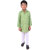 Kid Kupboard Cotton Boy's Kurta and Pyjama Set, Green/White, Full-Sleeves, 6-7 Years KIDS6942