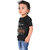 Kid Kupboard Cotton Baby Boys T-Shirt, Black, Half-Sleeves, 3-4 Years KIDS6948