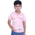 Kid Kupboard Cotton Boys T-Shirt, Light Pink, Half-Sleeves, 7-8 Years KIDS6955
