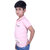 Kid Kupboard Cotton Boys T-Shirt, Light Pink, Half-Sleeves, 7-8 Years KIDS6955