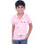 Kid Kupboard Cotton Boys T-Shirt, Light Pink, Half-Sleeves, 7-8 Years KIDS6957