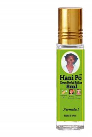 Movitronix Green Herbal Roll on for Pain Relief, Head ache, Nasal congestion, dizziness 8ml (Pack of 1)