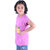 Kid Kupboard Cotton Girls T-Shirt, Bright Pink, Half-Sleeves, 6-7 Years KIDS6975