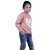 Kid Kupboard Cotton Girls Sweatshirt, Light Pink, Full-Sleeves, 6-7 Years KIDS6981