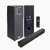 Digimate DG-SB01 100W Bluetooth Soundbar | 2.1 Channel Home Theatre |Deep Bass from 5.25 Subwoofer |BT v5.3, AUX, USB Connectivity | 4 EQ Modes | Sleek Remote & LED Display (Platinum Black)