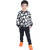 Kid Kupboard Cotton Boys Sweatshirt, Black/White, Full-Sleeves, 6-7 Years KIDS7001
