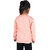 Kid Kupboard Cotton Girls Sweatshirt, Peach, Full-Sleeves, 6-7 Years KIDS7017