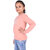 Kid Kupboard Cotton Girls Sweatshirt, Peach, Full-Sleeves, 8-9 Years KIDS7018