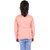Kid Kupboard Cotton Girls Sweatshirt, Peach, Full-Sleeves, 8-9 Years KIDS7018