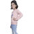 Kid Kupboard Cotton Girls Sweatshirt, Light Pink, Full-Sleeves, 7-8 Years KIDS7020