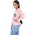 Kid Kupboard Cotton Girls Sweatshirt, Light Pink, Full-Sleeves, 11-12 Years KIDS7025