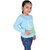 Kid Kupboard Cotton Girls Sweatshirt, Light Blue, Full-Sleeves, 7-8 Years KIDS7036