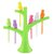 Electro Cloud Bird Fork Plastic Fruit Fork Set with Stand 6-Pieces Multicolour