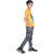 Kid Kupboard Cotton Boys T-Shirt, Yellow, Half-Sleeves, 9-10 Years KIDS7049