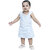 Kid Kupboard Cotton Baby Girls A-Line Frock, Light Blue, Sleeveless, 2-3 Years KIDS7074