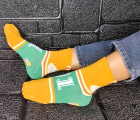 Cotton Ankle Length Socks for Women ,Free Size , Multicolor pack of 5