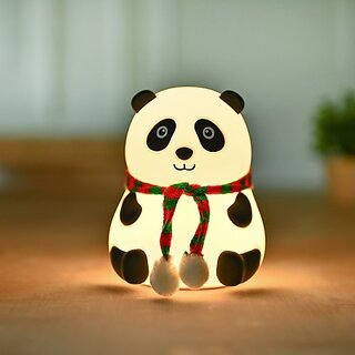 DecorTwist Cute Silicone Panda Night Lamp Ã¢â‚¬â€œ 7-Color LED Bedside Light for Bedroom, Nursery & Gifting (10.2 cm)
