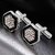 Silver Plated Sleeve Button Formal Cuff Shirt Button Blazer Cufflinks for Men