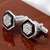 Silver Plated Sleeve Button Formal Cuff Shirt Button Blazer Cufflinks for Men