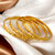 18k One Gram Gold Plated Traditional Designer Pack of 4 Bangle Set For Women
