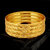 18k One Gram Gold Plated Traditional Designer Pack of 4 Bangle Set For Women