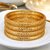 18k One Gram Gold Plated Traditional Designer Pack of 4 Bangle Set For Women