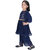 Kid Kupboard Cotton Girls Kurti and Plazzo Set, Dark Blue, Full-Sleeves, 6-7 Years  KIDS7082