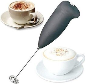 Hand Blender Mixer Froth Hot Coffee, Milk Shakes, Chocolate Drinks, Butter milk, Lassi, Mixing egg etc. Mini Handheld Portable Stainless Steel Drink Coffee machine Electric Battery Operated machine Personal Coffee Maker  (Multicolor)