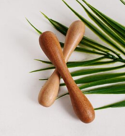 Neem Wood Dumb Bell Teether  Tender Dumbbell Shape Wood Teethers  Beneficial Neem Baby Gum Soothers  Beauti