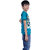 Kid Kupboard Cotton Boys T-Shirt, Blue, Half-Sleeves, 10-11 Years KIDS7087