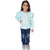 Kid Kupboard Cotton Girls Sweatshirt, Blue, Full-Sleeves, 5-6 Years KIDS7130