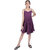 Kid Kupboard Cotton Girls A-Line Dress, Dark Purple, Sleeveless, 13-14 Years KIDS7149