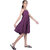 Kid Kupboard Cotton Girls A-Line Dress, Dark Purple, Sleeveless, 13-14 Years KIDS7149