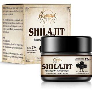 (Pack of 1) Shilajit Pure Himalayan Organic Shilajit Resin - 600mg Maximum Potency Natural Organic Shilajit Resin.
