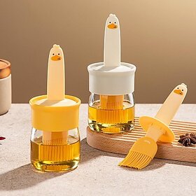 250ml Cooking Oil Dispenser with Leak-Proof Spout, Glass Bottle for Oil, Vinegar, and Sauces (Pack of 1)