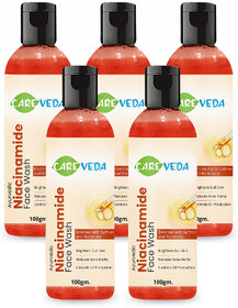 CareVeda B3 Boost  Hydrating Niacinamide Face Wash for Improving Skin Texture Hydrates  Nourishes Skin Suitable for All Skin Types 100 gm Set of 5