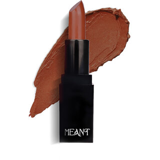 MEANT Silky Swipe Creamy Matte Lipstick- Amber Aura  Long lasting, Vegan, Transfer proof Matte Lipstick