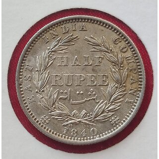 one rupees 1840 silver