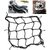 Bike Fuel tank, Seat,Carrier Helmets Bungee Cord Cargo Net (40 *40 CM) Universal Luggage Holder-Strong & Elastic Mesh
