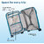 Timus Sunlite Hard Luggage 58cm 68cm 78cm Hard Luggage Trolley Bags Combo Set of 3 - Teal Blue
