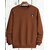 (Combo of 2) Fashlook Mens Brown Solid Round Neck Full Sleeve Sweatshirt and Fashlook Bomber Solid Full Sleeve Maroon Jacket for Mens