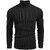 (Combo of 2) Fashlook Woolen Maroon Casual Winter Cap and Fashlook Solid Full Sleeve Casual Black Sweaters For Mens