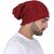 (Combo of 2) Fashlook Woolen Maroon Casual Winter Cap and Fashlook Solid Full Sleeve Casual Black Sweaters For Mens