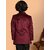 PrintCultr Boys Solid Single Breasted Party Blazer (Maroon)