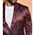 PrintCultr Printed Mandarin Festive & Wedding Men Blazer (Brown)